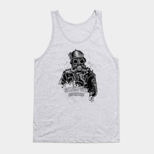 Retro Futurism Steampunk Adventure Soldier 1 Tank Top